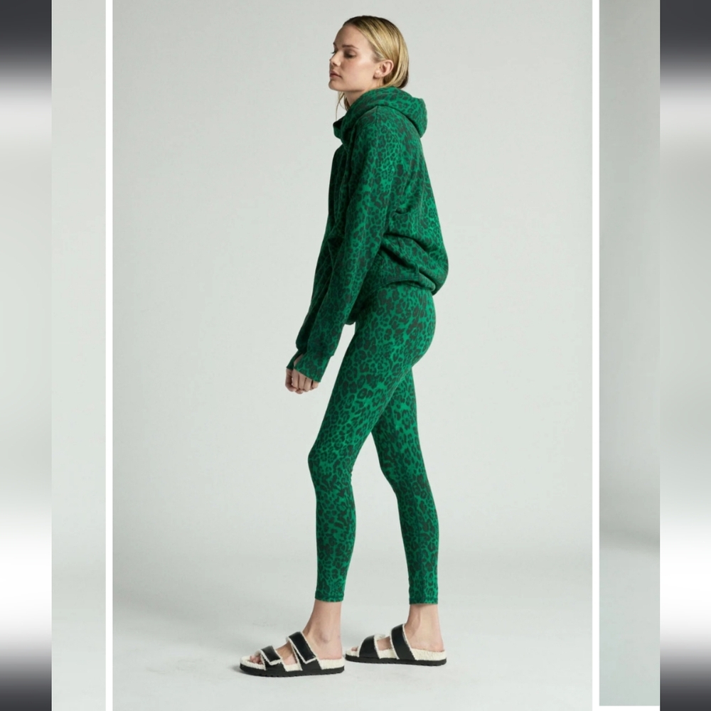 Ragdoll LA Green Leopard Print Leggings